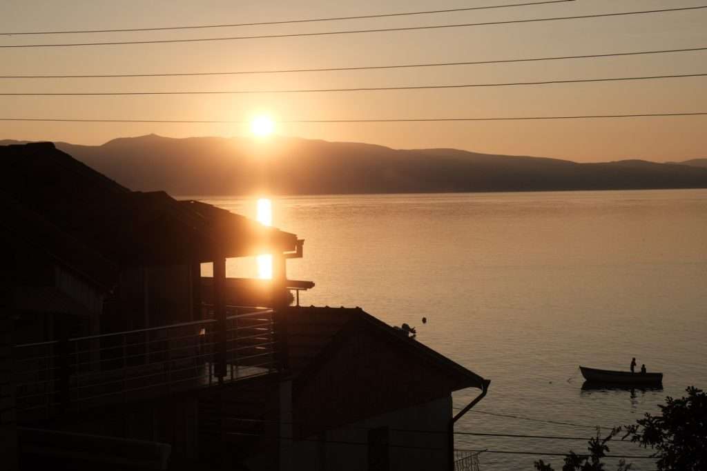 Sonnenuntergang am Ohridsee