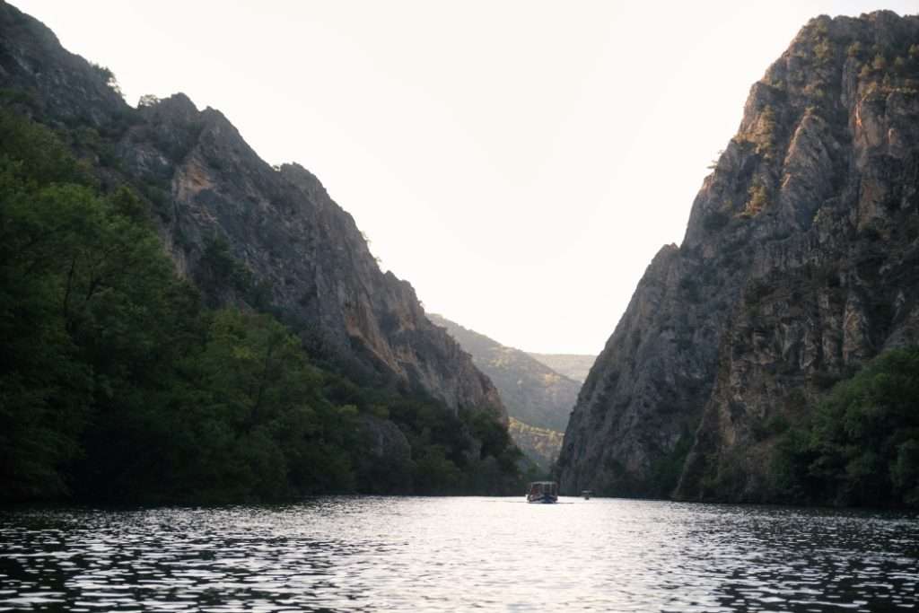Matka Canyon in der Golden Hour